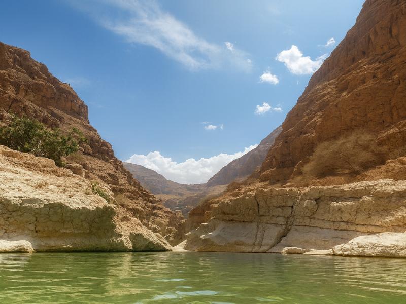 Wadi Shab & Bimmah Sinkhole: Full-Day Group Tour from Muscat